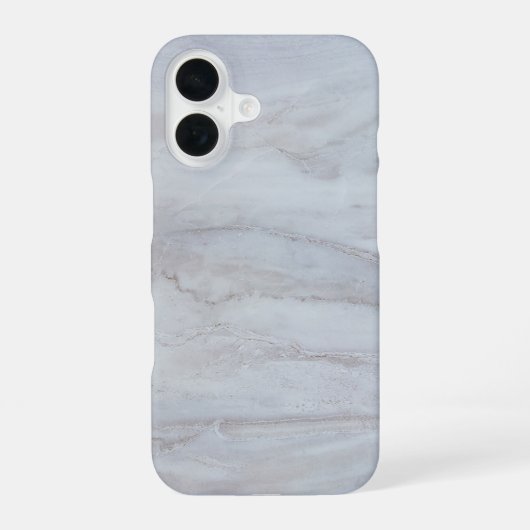 Coque iPhone 16 Marbre Blanc Élégant   (Verso)