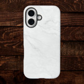 Coque iPhone 16 Marbre blanc élégant