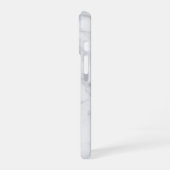Coque iPhone 16 Marbre blanc Motif Boho Chic (Côté gauche)