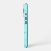 Coque iPhone 16 Marbre bleu (Côté gauche)