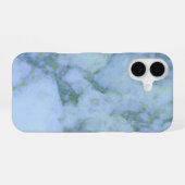 Coque iPhone 16 Marbre bleu (Verso Horizontal)