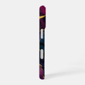 Coque iPhone 16 Marbre Impérial Améthyste Luxe Violet Turquoise (Côté droit)