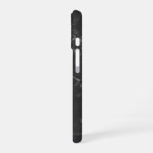 Coque iPhone 16 Marbre noir (Côté gauche)