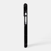 Coque iPhone 16 Marbre noir (Côté gauche)