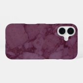 Coque iPhone 16 Marbre rose foncé (Verso Horizontal)