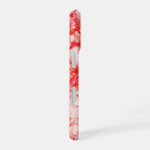 Coque iPhone 16 Marbre rouge clair (Côté droit)