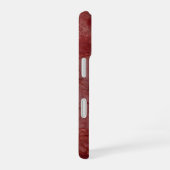 Coque iPhone 16 Marbre rouge foncé (Côté droit)