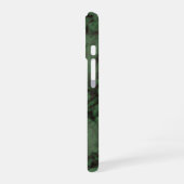 Coque iPhone 16 Marbre Vert Foncé (Côté gauche)