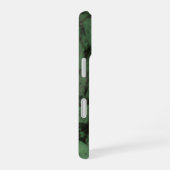 Coque iPhone 16 Marbre Vert Foncé (Côté droit)