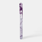 Coque iPhone 16 Marbre Violet (Côté gauche)