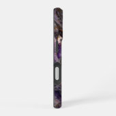 Coque iPhone 16 Marbre violet de granit violet de pierre classique (Côté droit)