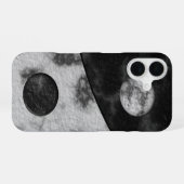 Coque iPhone 16 Marbre Yin Yang (Verso Horizontal)