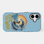 Coque iPhone 16 Marcher la vague (Verso Horizontal)