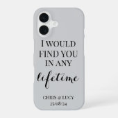 Coque iPhone 16 Mariage, mariée et marié cas téléphonique personna (Verso)