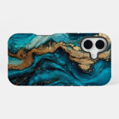 Coque iPhone 16 Marine abstraite  (Verso Horizontal)