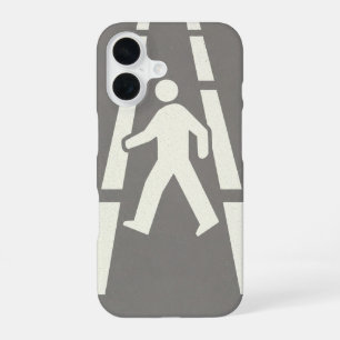 Coque iPhone 16 Marque de chemin à pied vintage