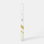 Coque iPhone 16 Marque géométrique Monogramme Or (Côté gauche)