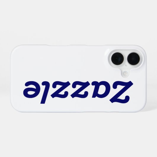 Coque iPhone 16 Marque Zazzle (Verso Horizontal)