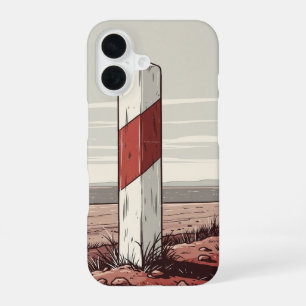 Coque iPhone 16 Marqueur routier vintage