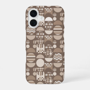 Coque iPhone 16 Marron Terre Neutre Nordique Scandinave 