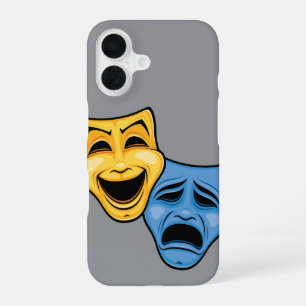 Coque iPhone 16 Masques théâtraux classiques de comédie et de trag