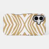 Coque iPhone 16 Mastic Neutre Zèbre (Verso Horizontal)