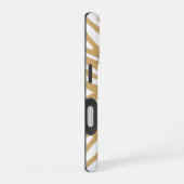 Coque iPhone 16 Mastic Neutre Zèbre (Côté droit)