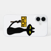 Coque iPhone 16 Mauvais Boogie - Le Chat- " BlaBla" Étui téléphon (Verso Horizontal)
