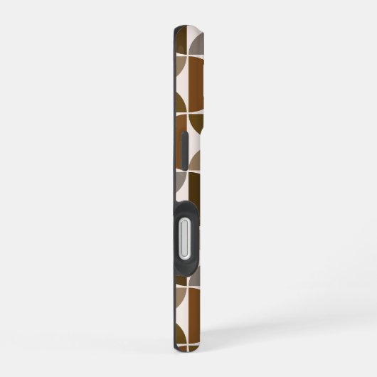 Coque iPhone 16 MCM Semi-cycles Browns+Cream Big Motif (Côté droit)