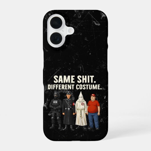 Coque iPhone 16 Même Costume Différent (Verso)