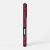 Coque iPhone 16 Merlot Paisley (Côté droit)