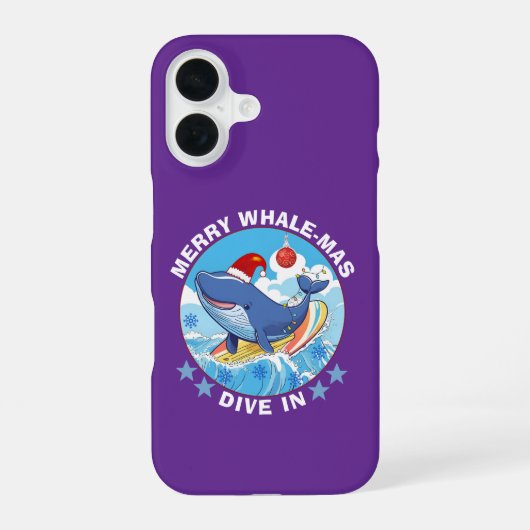 Coque iPhone 16 Merry Christmas (Verso)