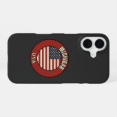 Coque iPhone 16 Michigan États-Unis d'Amérique (Verso Horizontal)