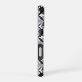 Coque iPhone 16 Mid-Century Modern Geometrics Black (Côté droit)