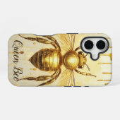 Coque iPhone 16 Miel d'or personnalisé Bee Beehive Honeybee (Verso Horizontal)