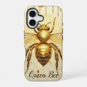Coque iPhone 16 Miel d'or personnalisé Bee Beehive Honeybee (Verso)