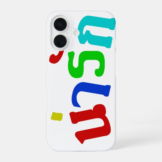 Coque iPhone 16 Mignon ♦ Narak En Écriture Thaïe ♦ (Verso)