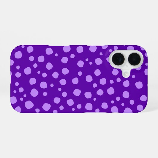 Coque iPhone 16 mignon pourpre (Verso Horizontal)