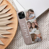 Coque iPhone 16 Mimi Script Grand-mère Photo Collage