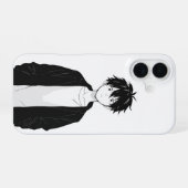 Coque iPhone 16 Minimal Anime Boy Phone Case (Verso Horizontal)