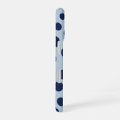 Coque iPhone 16 Minimal Blue Polka Dot Phone Case | Modern Aesthet (Côté droit)