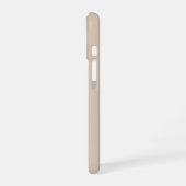 Coque iPhone 16 Minimal Prioriser Vous Citation Beige (Côté gauche)