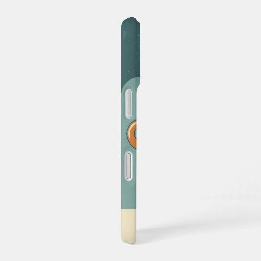 Coque iPhone 16 Minimal Retro Coffee and Cookie (Côté droit)