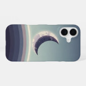 Coque iPhone 16 Minimalist Crescent Horizon (Verso Horizontal)