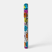 Coque iPhone 16 Minimalist Neon Scribble Doodle iPhone 16 case  (Côté gauche)