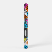 Coque iPhone 16 Minimalist Neon Scribble Doodle iPhone 16 case  (Côté droit)