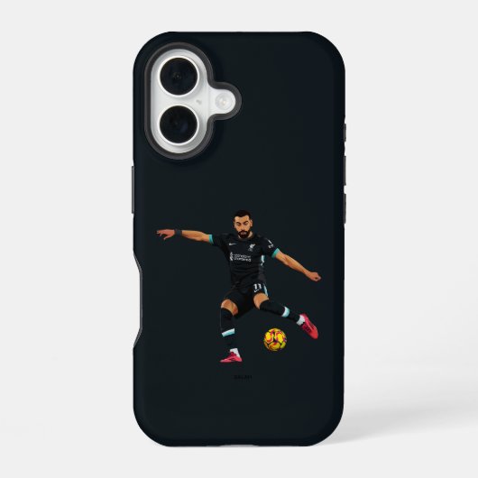 Coque iPhone 16 Mo Salah - Liverpool (Verso)