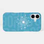 Coque iPhone 16 MOD Cool Yule Atomic Spoutnik Snowflake Noël (Verso Horizontal)