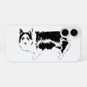 Coque iPhone 16 Mode Alerte : Corgi (Verso Horizontal)