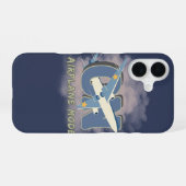 Coque iPhone 16 Mode Avion ACTIVÉ – Voyage Drôle (Verso Horizontal)